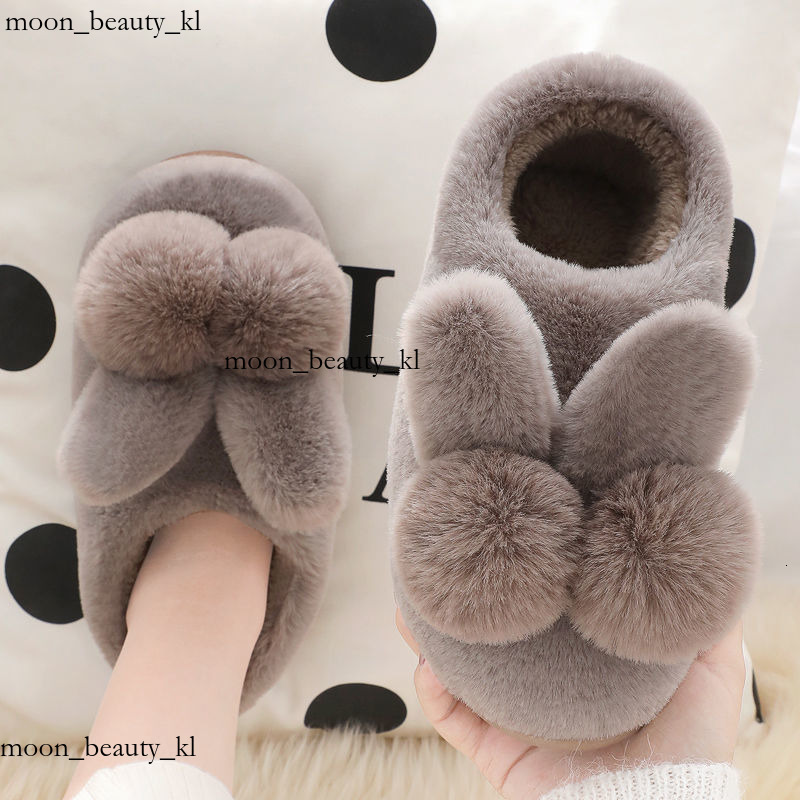 Designer Cotton Slippers For Women In Winter 2024 New Style Bag Heel Indoor Home Cute Plush Anti Slip Warm Confinement Cotton Shoes 41c