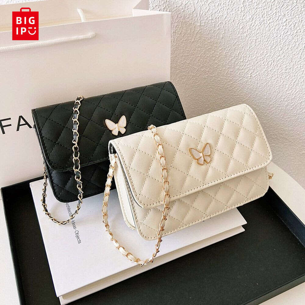 Designer Bag Classic Style Plaid Chain Bag Fashion PU Leather Shoulder Bags Women Trendy All-Match Crossbody Handbag Korean Style Mini Pouch handbag