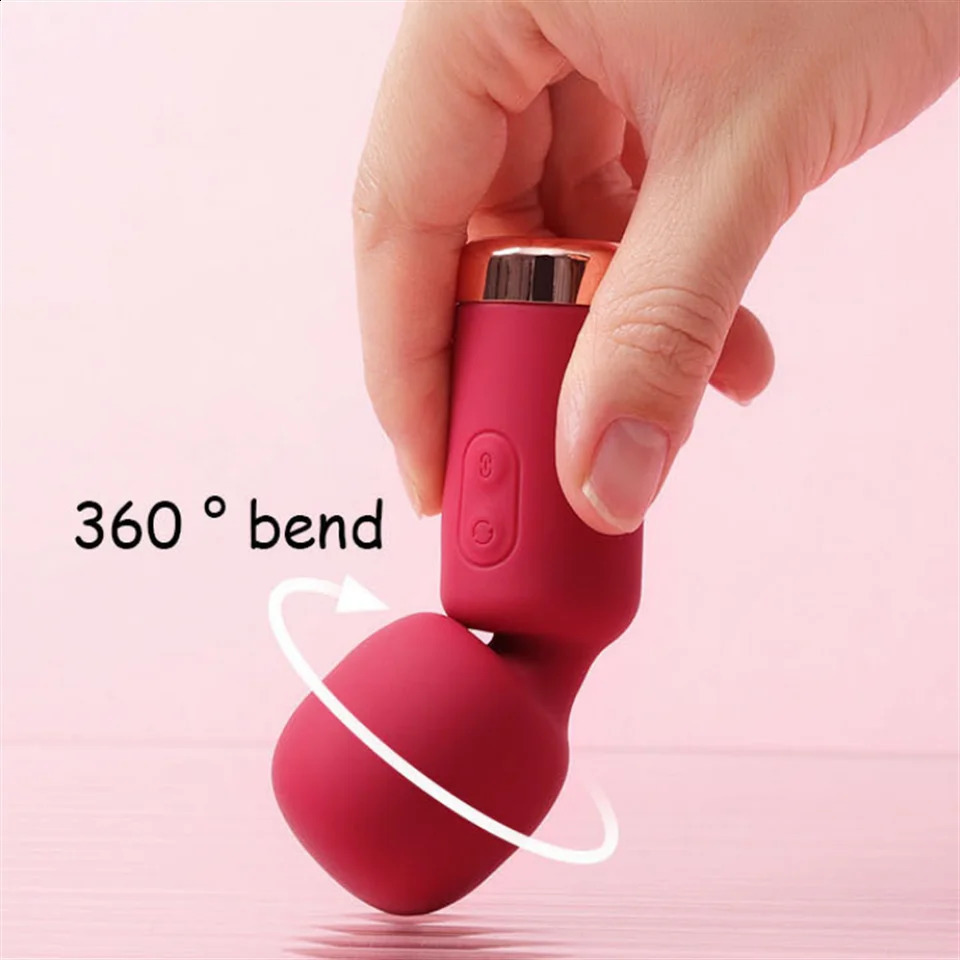 Powerful Mini Clitoris Vibrators Recharge Magic Wand AV Vibration Massager Sexual Wellness Erotic Adult Sex Toys For Women 241105