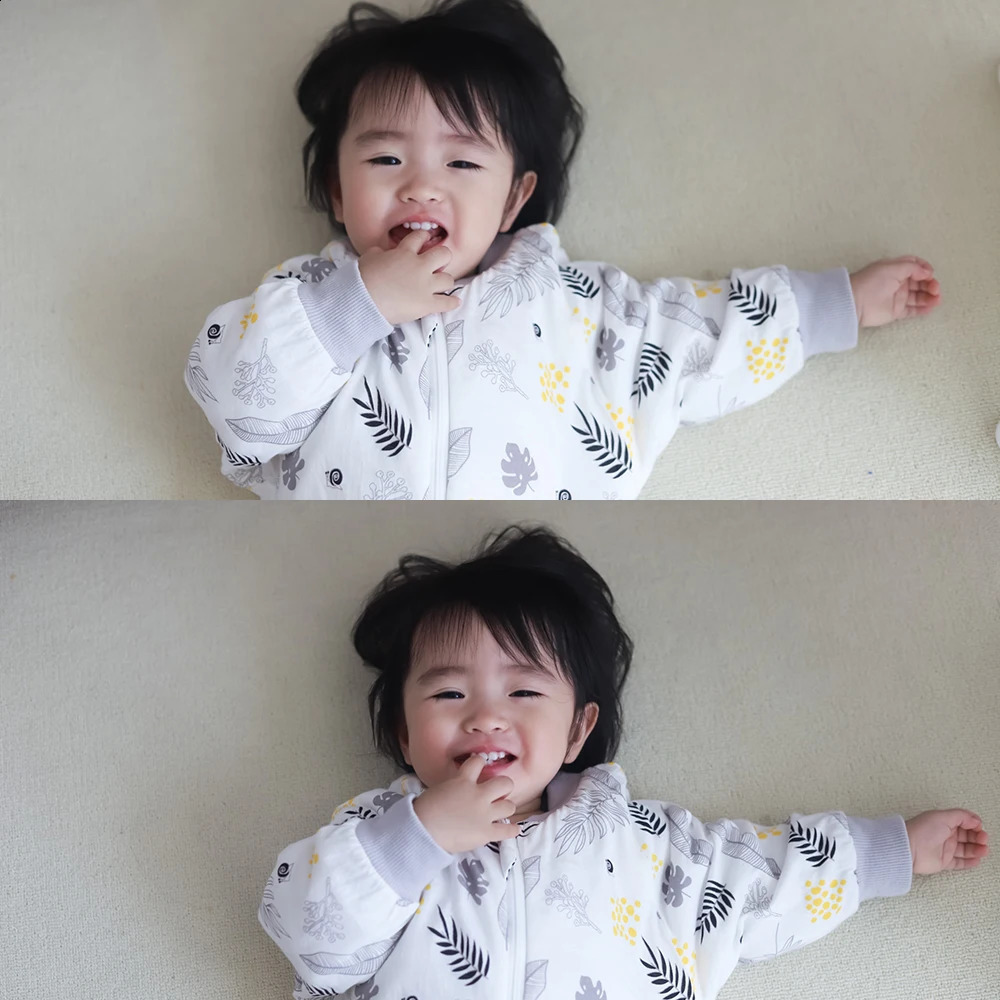 Baby sleeping bag baby sleeping bag baby animal pattern childrens bed play with split legs winter anti Tipi warm sleeping bag 241105