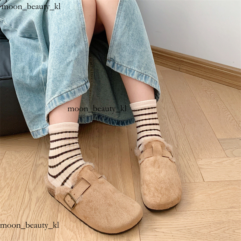 2024 New Outdoor Leisure Designer Slippers Flat Toe Half Slippers Fashion Women's Warm Fur Indoor And Outdoor Slippers, 2024 Autumn And Winter Ne
