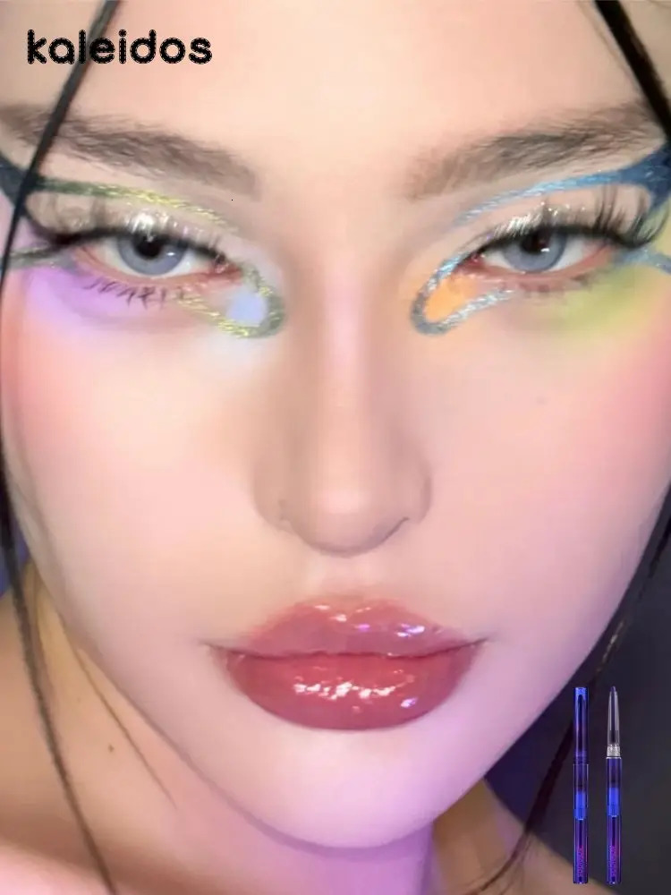 Kaleidos Eyeliner Mirror Lingguang Glue Pen Waterproof And Non-smudge Chameleon Eyeliner 241104