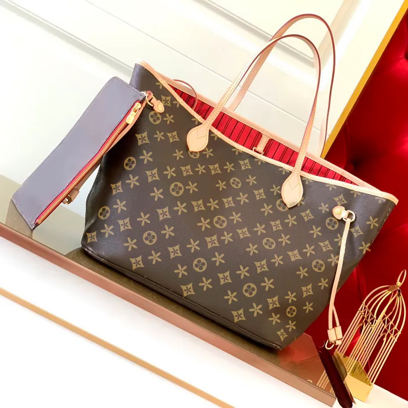 M41178 10a Designer tote bags Womens Luxury brown flower shopper bags full Cross Body Leather shop travel Shoulder bag weekend Handbag Clutch Bags