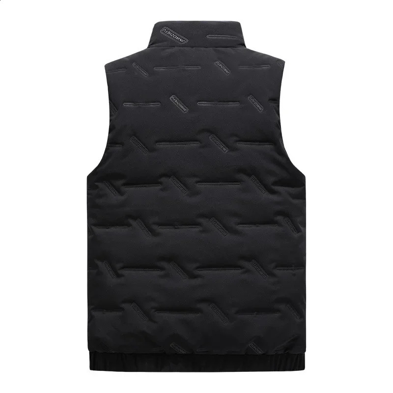 Padded Vest mens winter mens down cotton vest warm canvas horse jacket youth sleeveless sports plus size mens clothing 6XL 241105