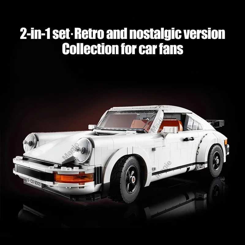 Blocks Technology Retro Car Model 10295 Building Block Set 2-in-1 Racing Classic Model Set Adult and Youth Toys Christmas Gift 1458 piecesY2411056MIW