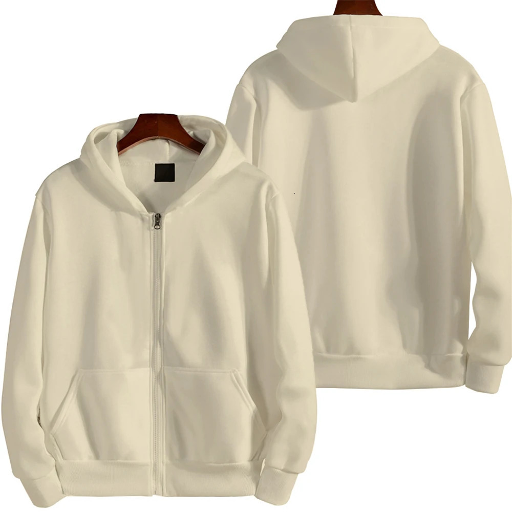 Korean Version Loose Man Hoodies Women Long Sleeve Zip Hooded Oversized Pocket Coat Harajuku Up Male Sweatshirts Hooded Jacket 241104