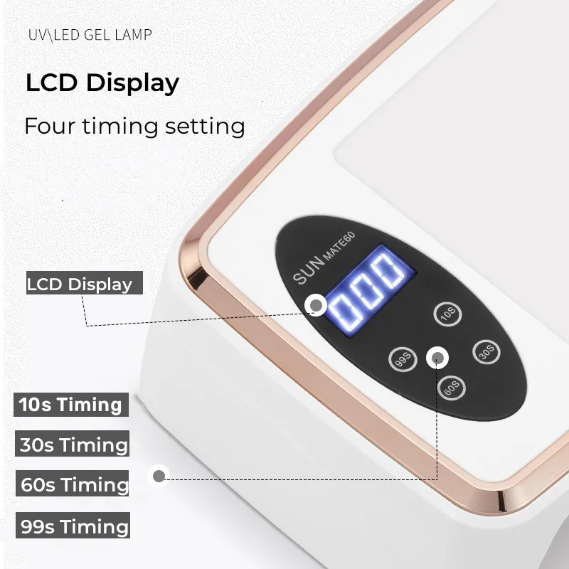 380W Professional Nail Dryer 90 Leds Nail Dryer UV Lamp for Curing All Gel Nail Polish Motion Sensing Manicure Pedicure 241104