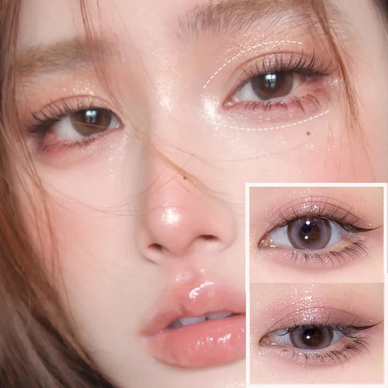 Liquid Eyeliner Lying Silkworm Pen Matte Shadow Crease Brightening Quick-dry Tea Brown Pen Glitter Cute Eye Bags Aegyo-sal 241104