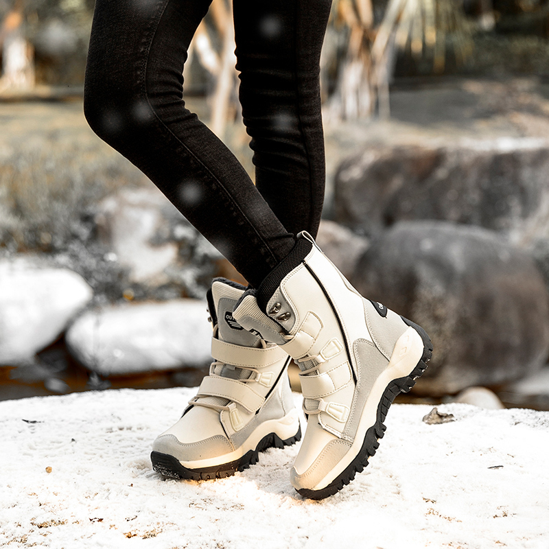 2024 Hot Trend Winter Women's Snow Boots Thickened Non-slip Super Warm Plush Women Hiking Boot Waterproof Female Mid Ankle Boot