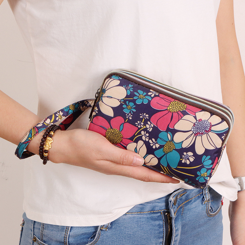 New Long Designer Mobile Wallet Fabric Dressing Bag For Women's Small Handbag