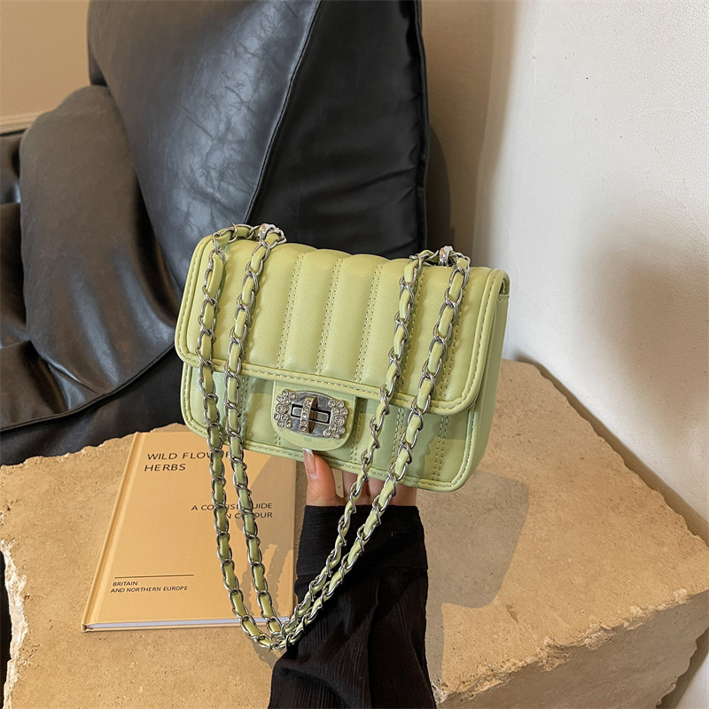 This Year's Popular Women's New Versatile Niche Diamond Grid Chain Autumn Crossbody Small Square Bag Designer Bags Handbags Women