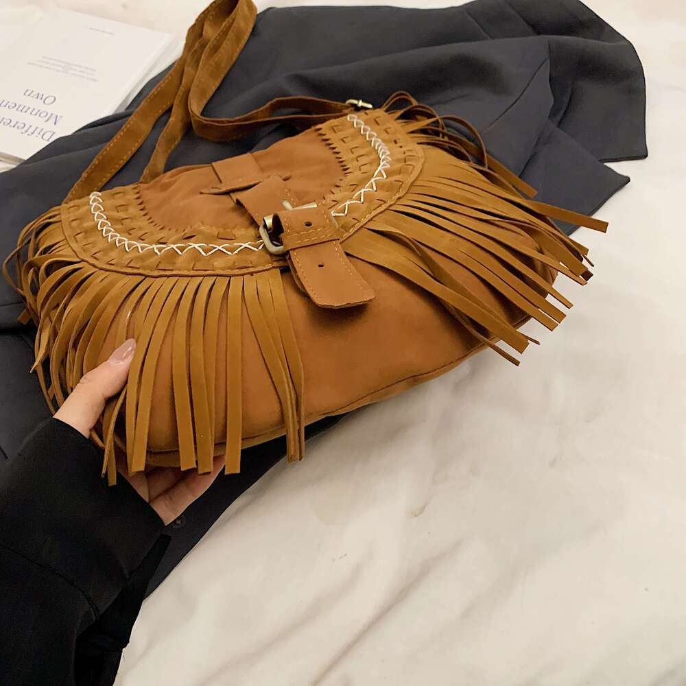 Designer Bag Tassel Bag Retro Western Cowboy Saddle Bag Minority Ethnic Style Crossbody Bag Women Travel Vacation Leisure Saddle bag