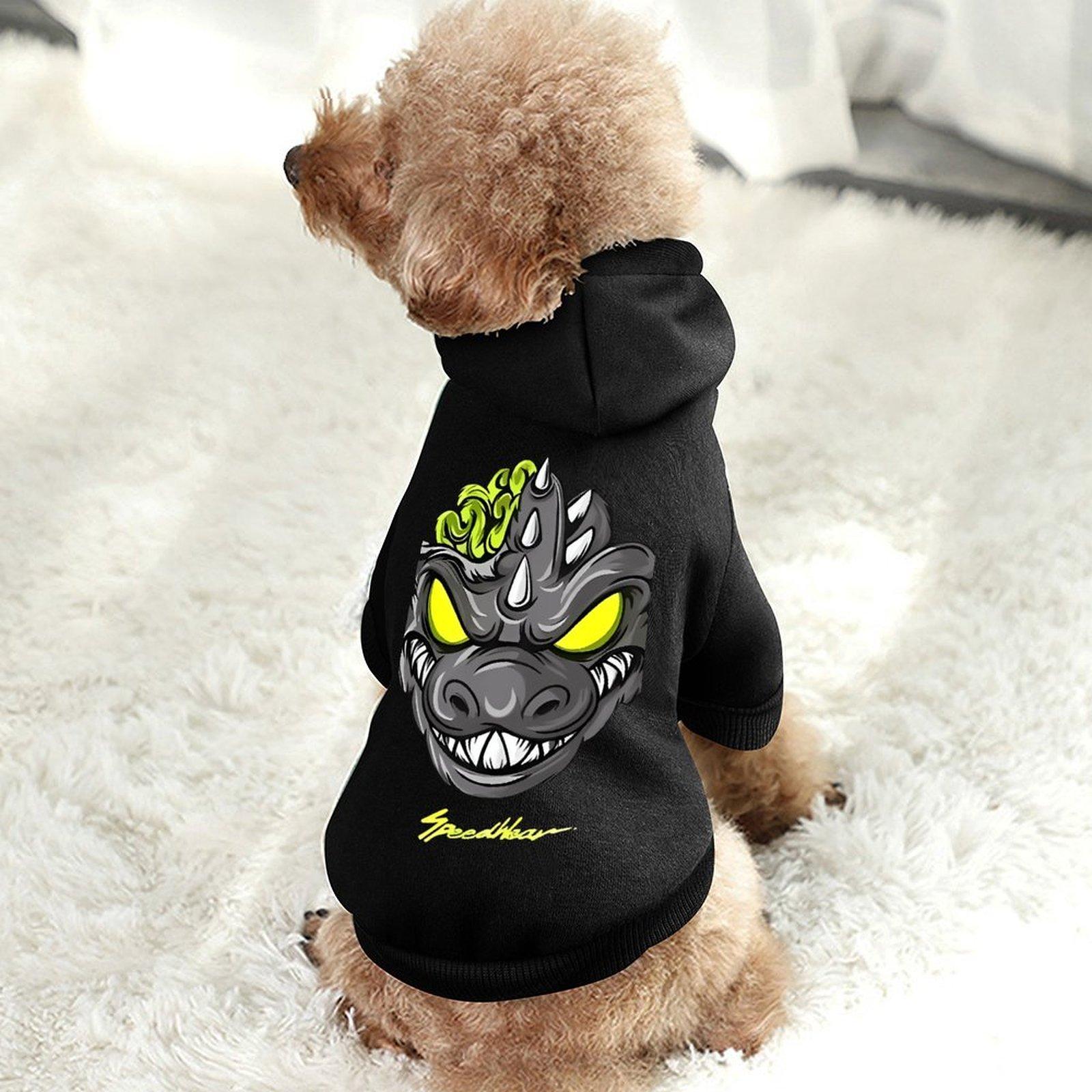 Custom Hoodie Dog Pet Sleeve Casual Dog Clothes Hoodie Cartoon Print Terylene health cloth Wholesale Pet Hoodie