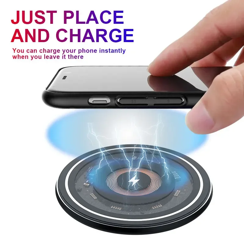 30W Wireless Charger Pad Stand for iPhone 14 13 12 11 Pro Max X Samsung Xiaomi Chargers Induction Fast Charging Dock Station