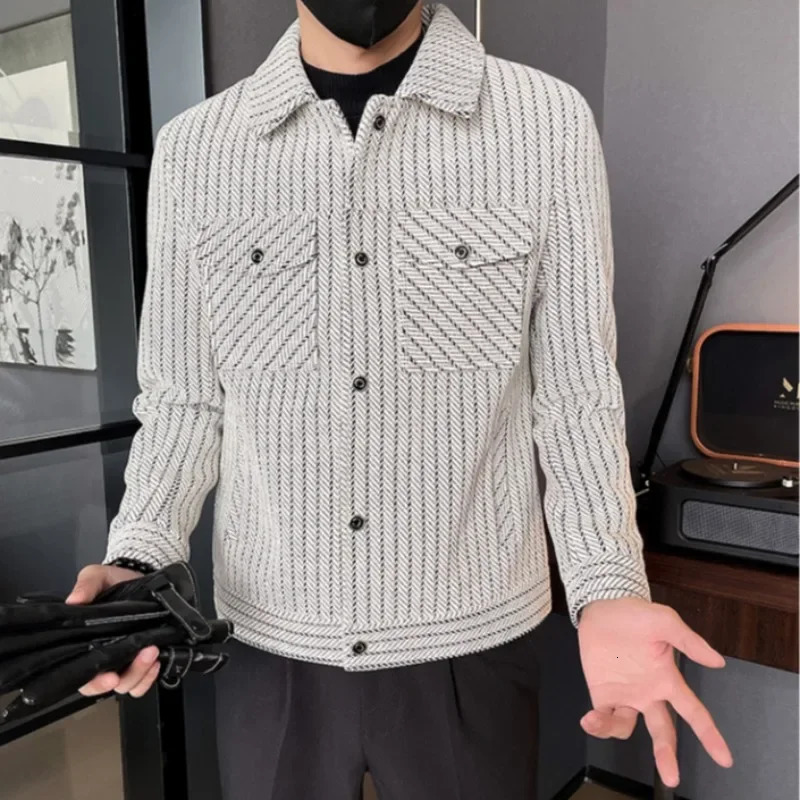 Wool Blends Jacket for Men High Quality In Man Coat Fast Delvery Sale Cold Vintage Y2k Harajuku 241104