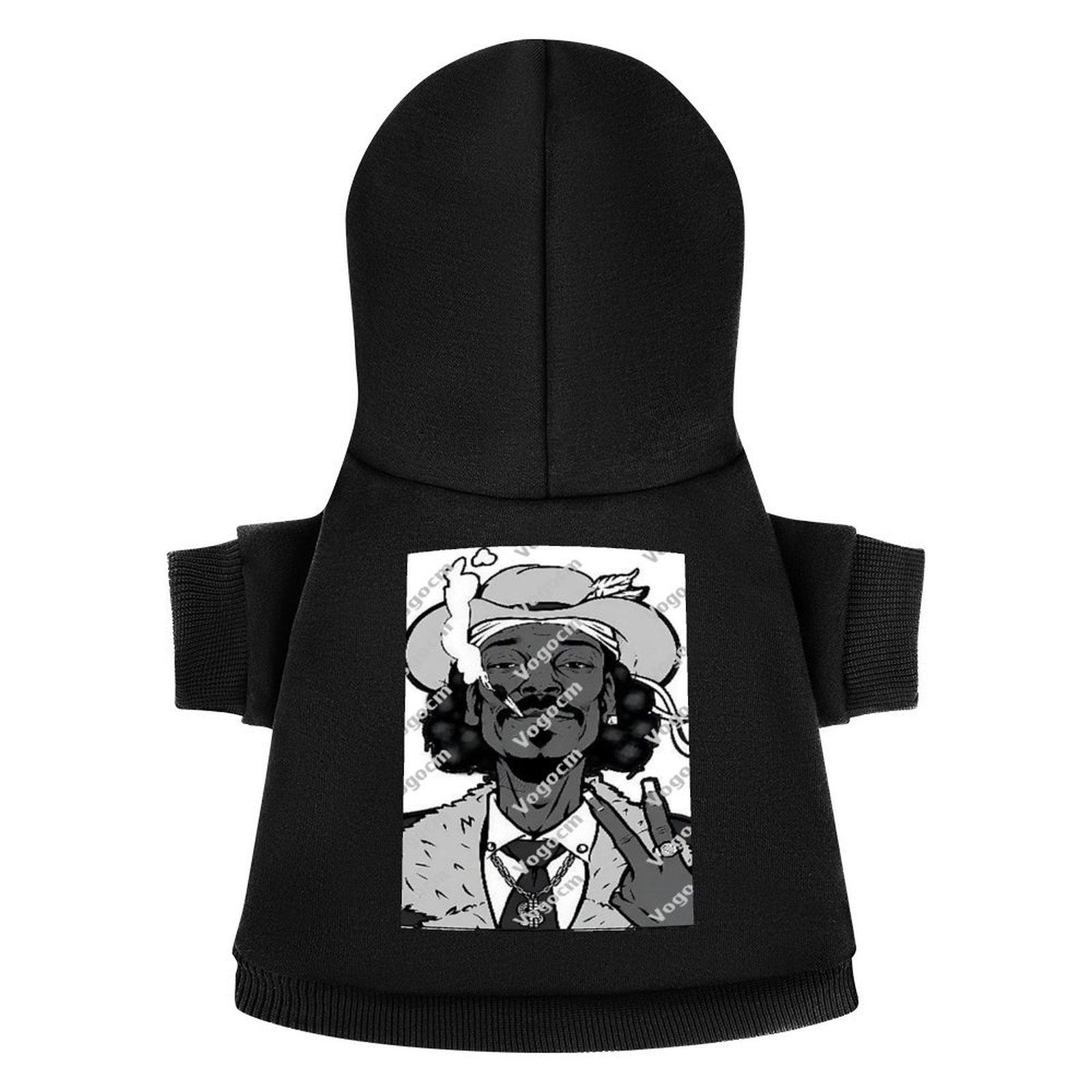 2024 Designer Dog Hoodies Hooded Long Sleeve Street Hip Hop Pet Hoodie DIY Oversized Logo Micro Elastic Fabrics Comfortable Pets