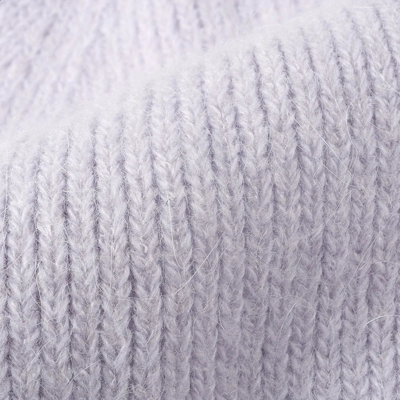 Winter Womens Rabbit Fur Sweet Warm Thickened Knitted hat Outdoor Ear Protection Windproof Breathable Beanie Fashion cap 241105