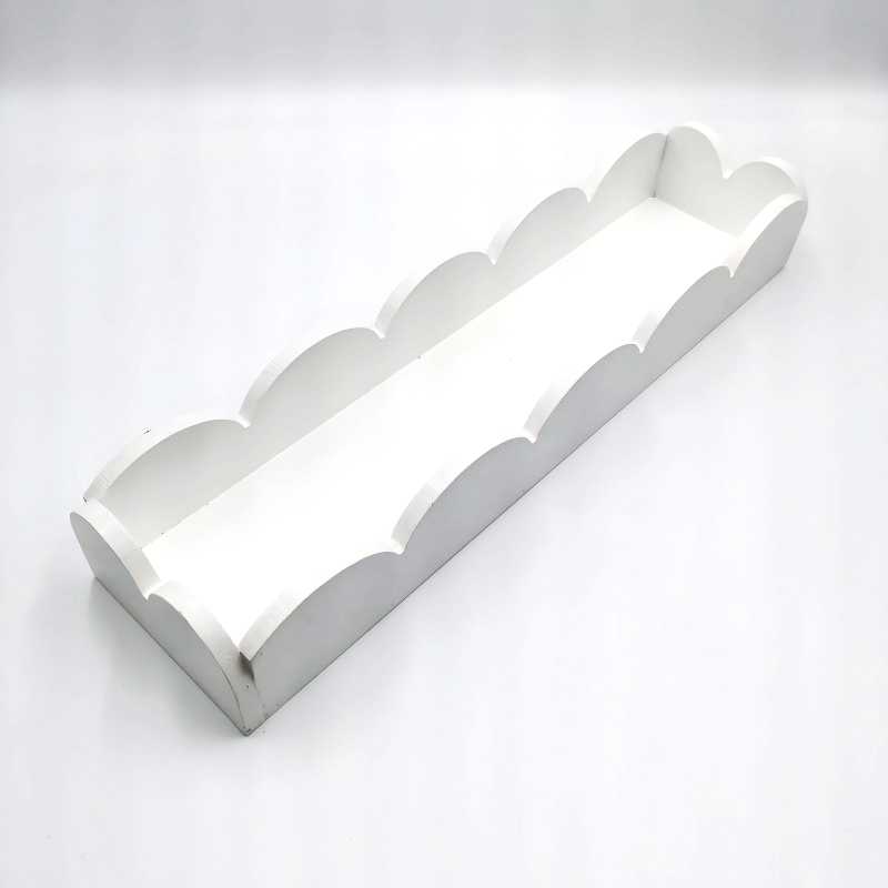 Contemporary Curved Design Wall-Mounted Shelf Unit Durable & Sleek Furniture Accent