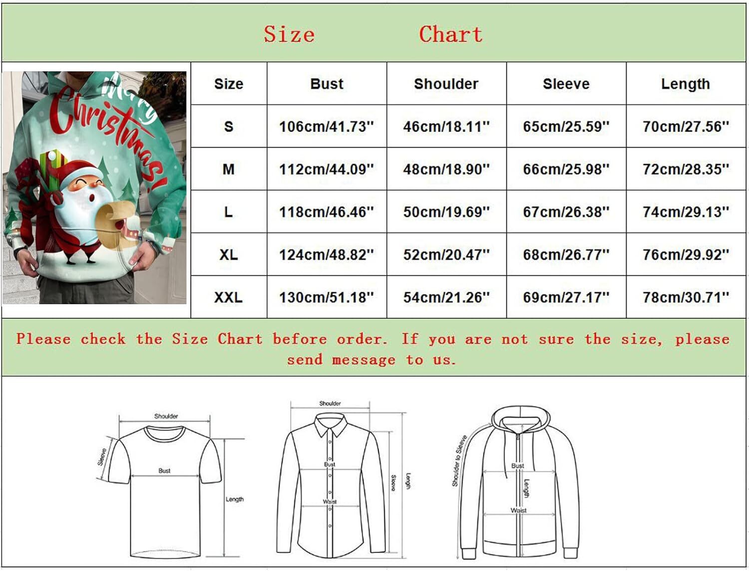 Hoodie for Mens Womens Christmas Sweatshirt Hoodie Men Casual Autumn Winter Long Sleeve Christmas Printed Hoodies Sweatshirt Tops Blouse Graphic cool