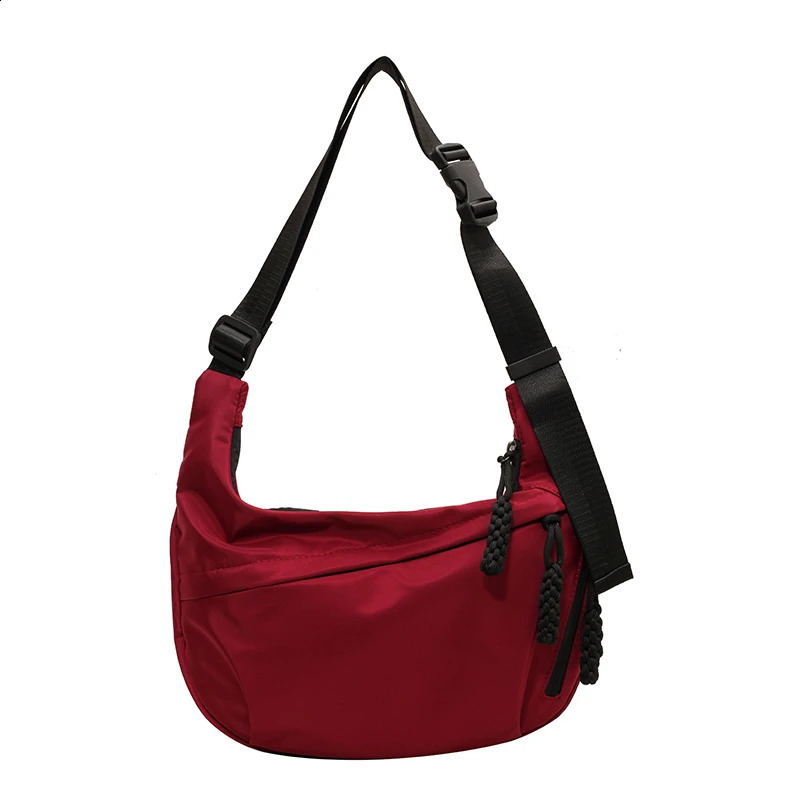 Nylon Zipper Womens Cross Body Bag Casual Edition Youth Fashion Womens Shoulder Bag Bolsas Para Mujeres 241105