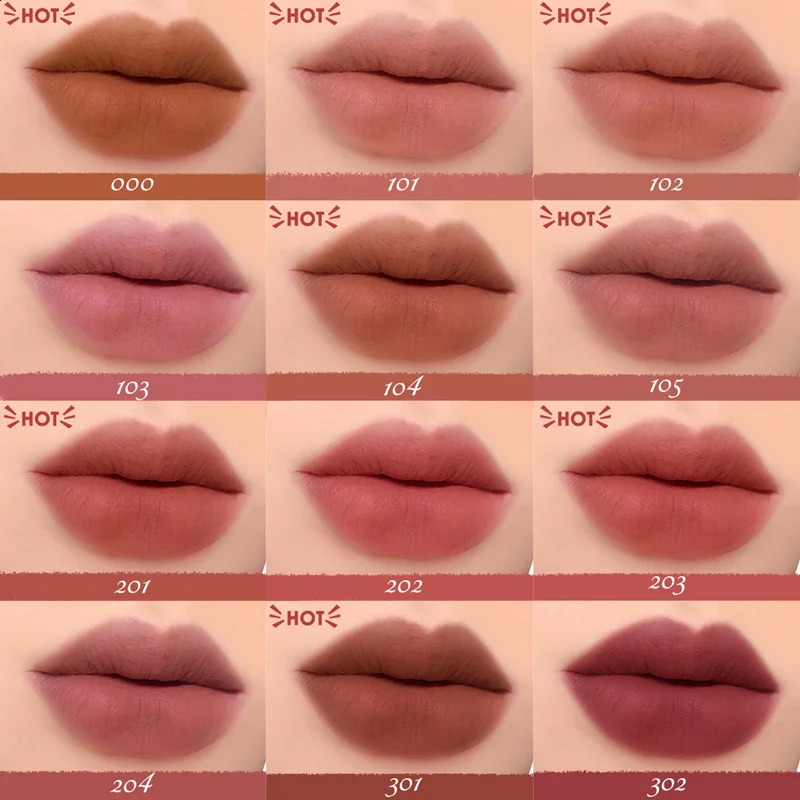 FOCALLURE Matte Lipstick Velvet Mist Lip Clay Not Dry Lip Cream 25 Color Nude Lip Stick Waterpoof Lip Cosmetic Makeup Wholesale 241105