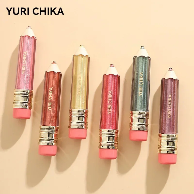 Amusing Pencil Shaped Lipstick Moisturizing Shimmer Lipgloss Sexy Lip Makeup Glitter Lipgloss Long Lasting Liquid Lipstick 241105
