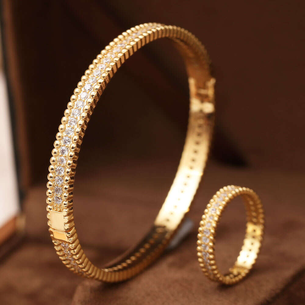Women's Sparkg zircon star bracelet ring 2pcs sets high quality temperament fashion accessories