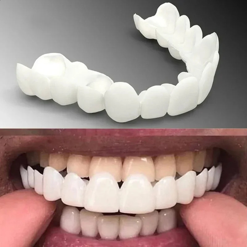 Upper Lower Comfort Fit Flex Whitening Tooth Denture Veneer Braces 241105