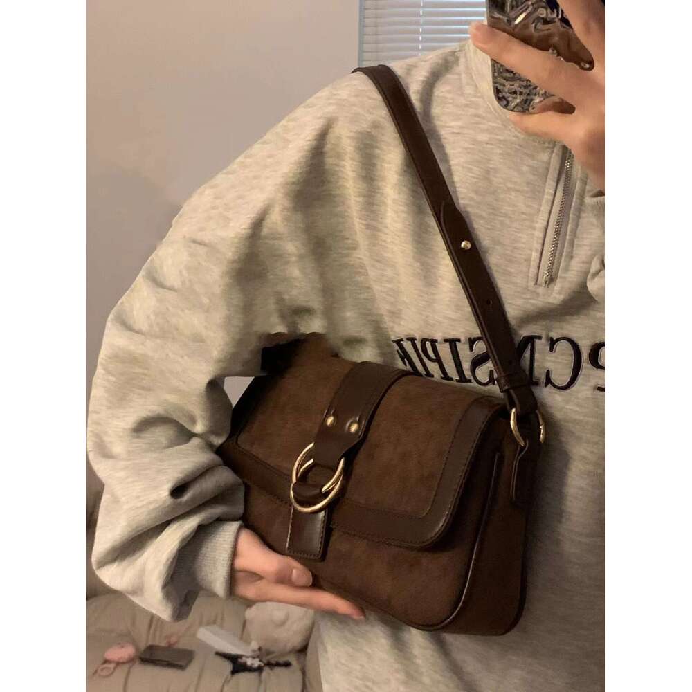 Designer Bag JIAERDI Vintage Brown Handbags Women Spring Casual Designer Luxury Bag Ladies Large Capacity Harajuku Aesthetic Bolso Mujer handbag