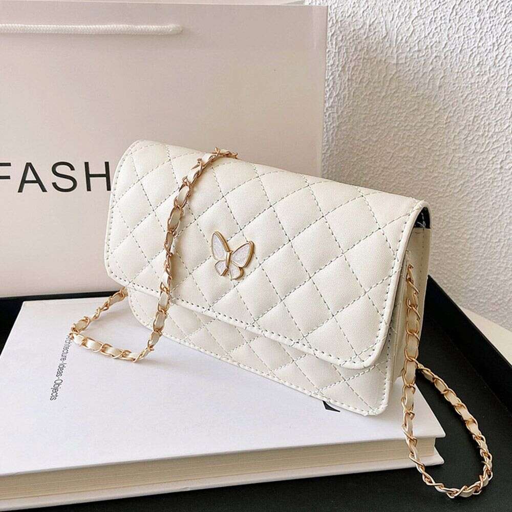 Designer Bag Classic Style Plaid Chain Bag Fashion PU Leather Shoulder Bags Women Trendy All-Match Crossbody Handbag Korean Style Mini Pouch handbag