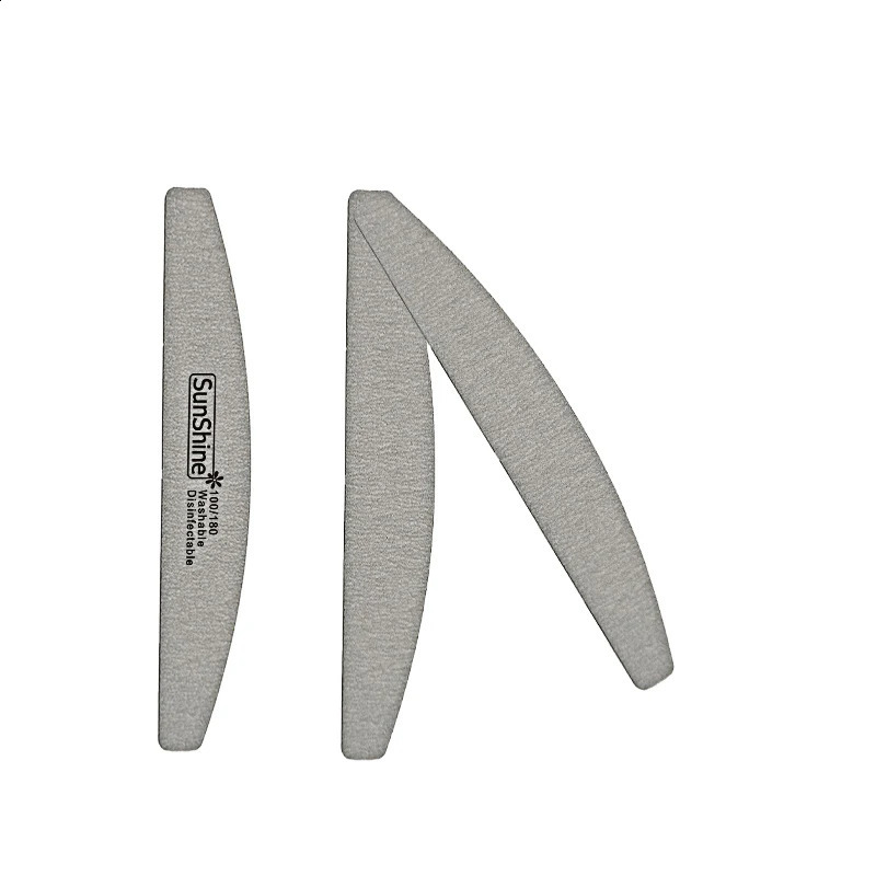 SunShine 20pcs Nail File Wood Thick Sandpaper 100180 Nail Manicure Sanding Nails Buffer Polishing Nail Polish Buffer Art Tools 241105