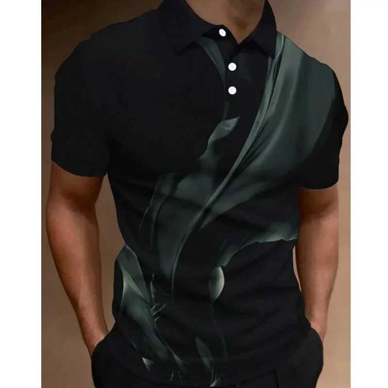 Fashion mens 3D silk printed summer casual short sleeved designer oversized mens clothing W241104