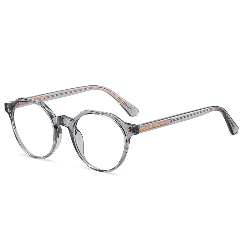 Trending Blue Light Blocking Mens Retro Glasses TR90 Anti Radiation Eyeglasses Women Round Transparent Fashion Eyewear 241105