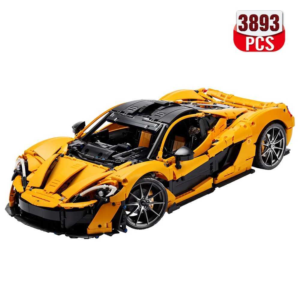 Blocks 2024 New P1 Super Racing Car Model Building Blocks 1 8 Assembly Set Bricks Technical Toys For Children Christmas GiftsY241105KUGR