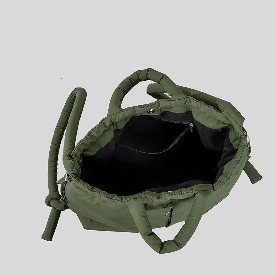 Designer Bag Casual Nylon Women Handbags Simple Vintage Lady Shoulder Bags Padded Soft Puffer Bag Large Capacity Tote Bag 2024
