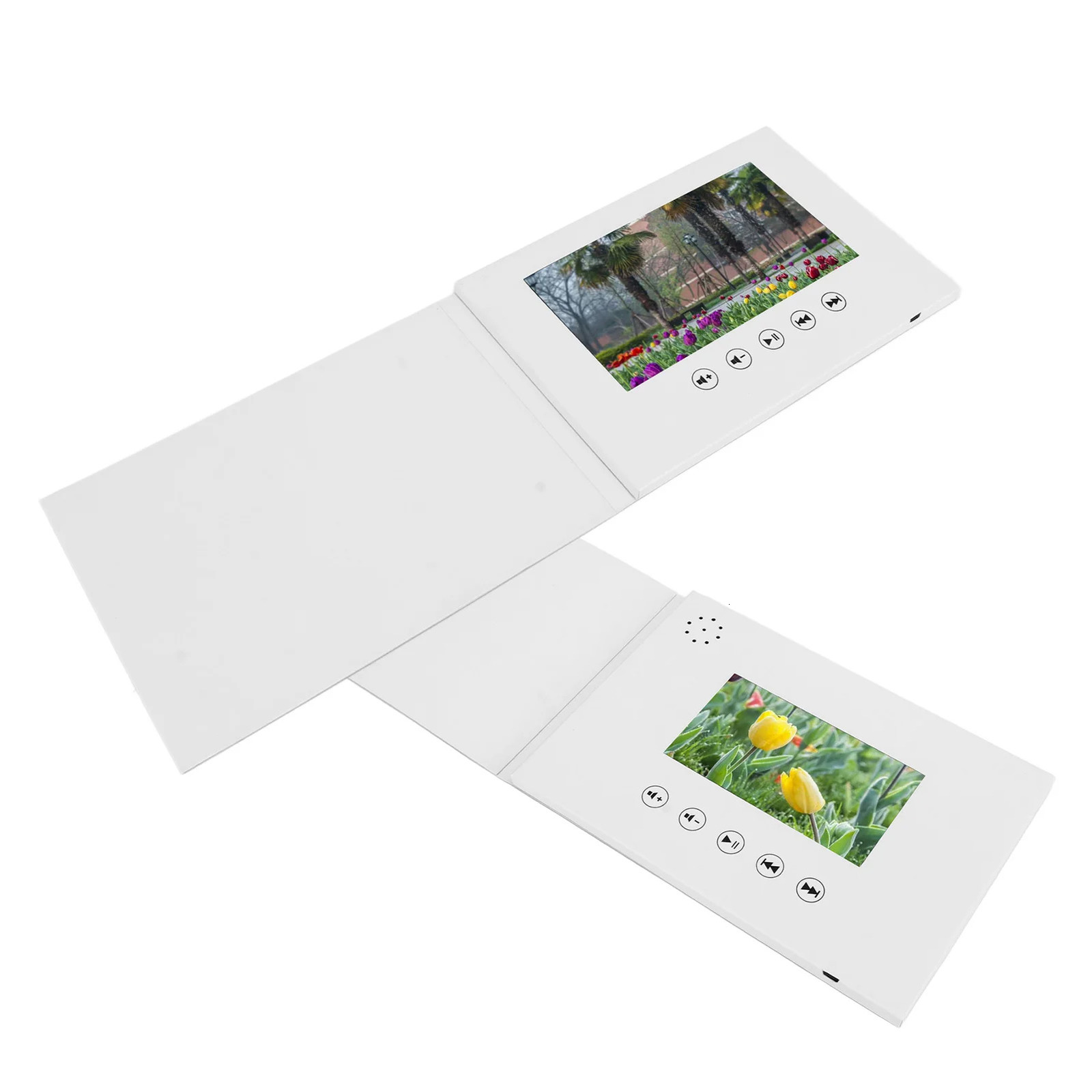 4.3in/7in Screen Electronic Greeting Card HD Video Invitation Card Video Brochure for Festival Anniversary Birthday 240323
