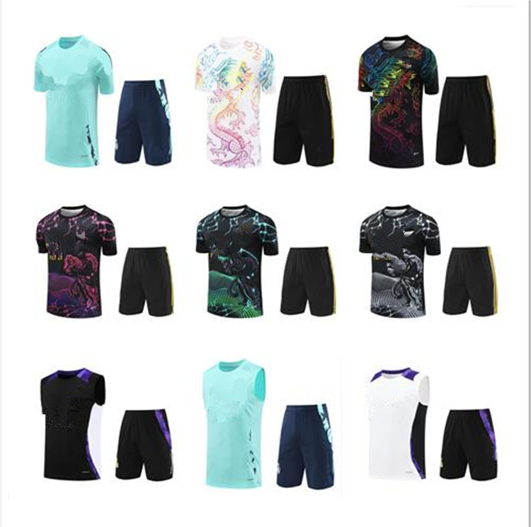 23-24-25 madrids Soccer Tracksuits TRACKSUIT set Short sleeve shorts men football chandal futbol survetement madrides TRAINING suit soccer jersey