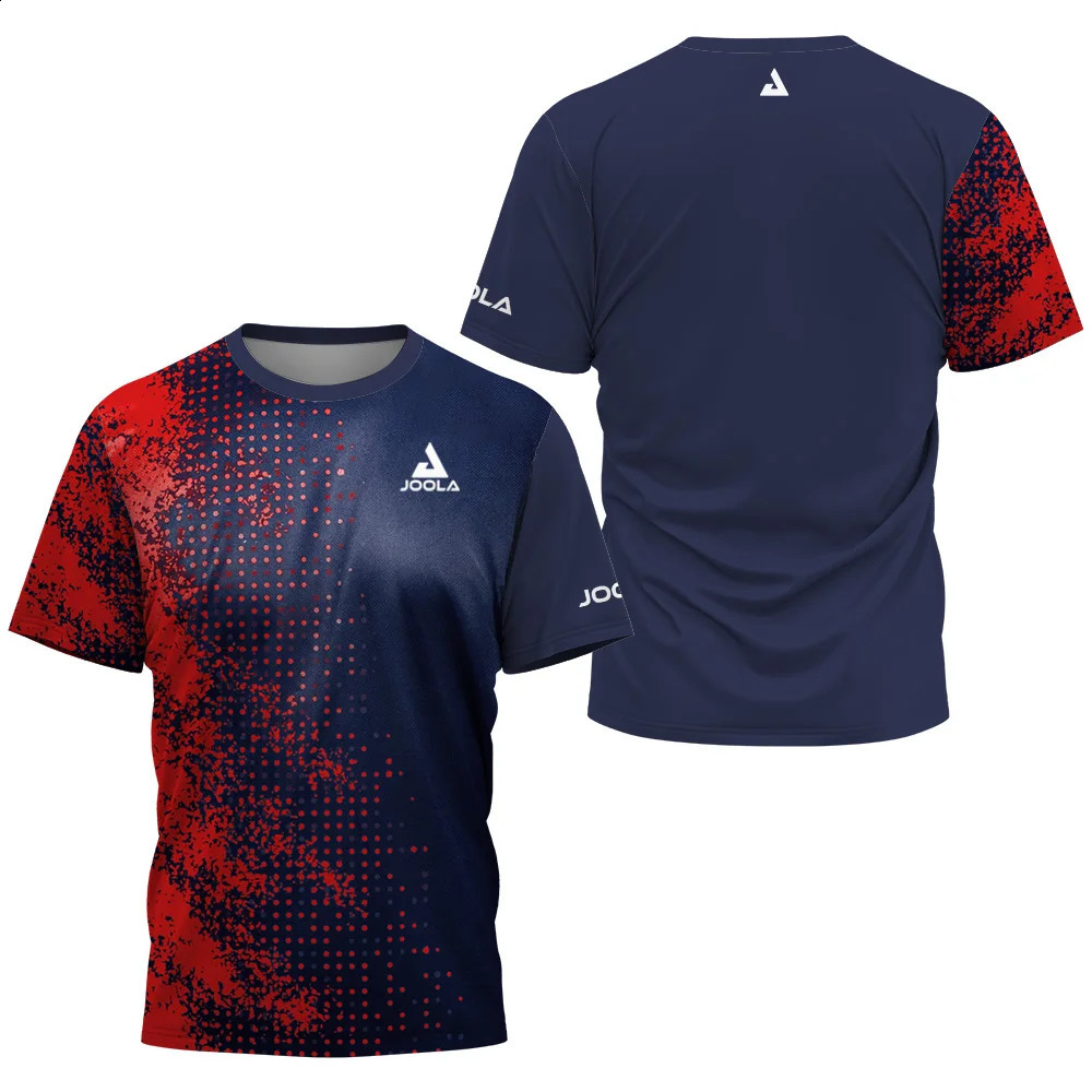 2024 mens summer Table tennis monogram print Mens badminton Tennis Quick dry short sleeve Tops sports Tshirt 241105