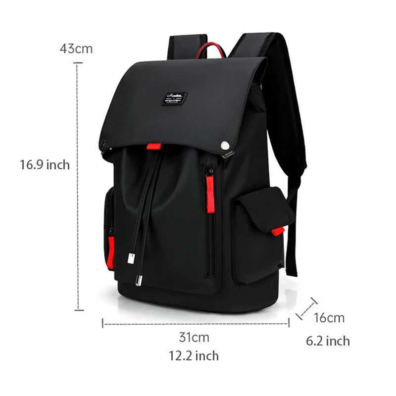 CMM College Student Backpack Men Women New Waterproof 15 6 Laptop Bag Youth Outdoor Sports Short Distance Travel Back Pack 241105