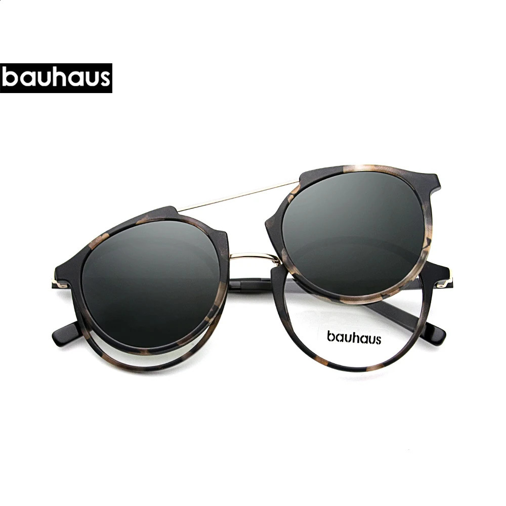 X3184 Ultem Vintage Round Eyeglasses Women Men Polarized Sunglasses Magnetic Clip On Glasses Optical Computer 241105
