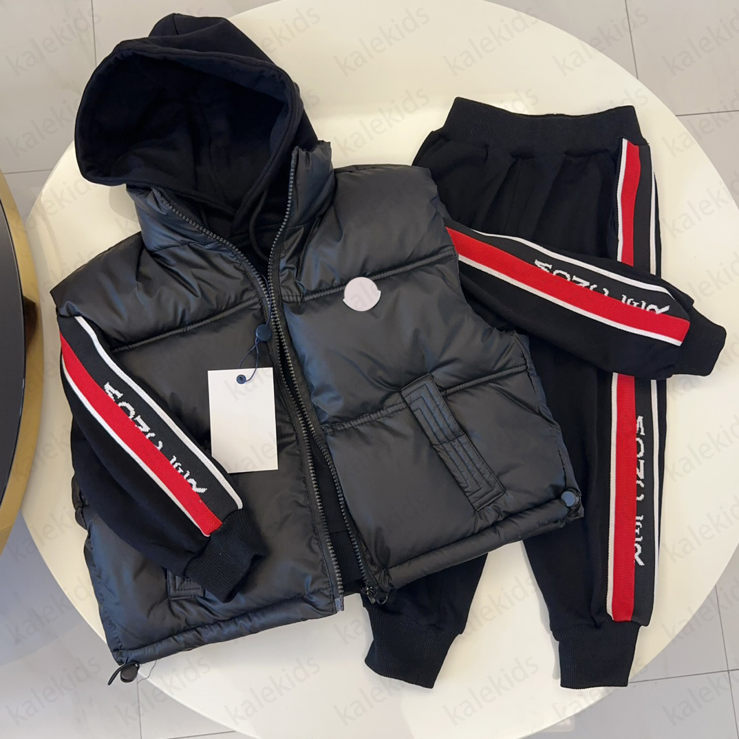 kids designer clothes thick autumn winter sets children clothing fashion classic brand boys girls baby clothes kids jacket high quality CRD2411052F9