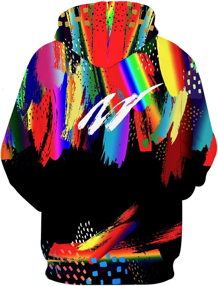 Hoodie for Unisex Colorful Graphic Hoodies 3D Print Cool Cool Design with Pocket for Men and Women Graphic Fashionable and cool