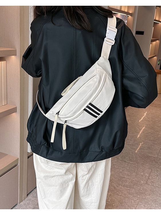 New Fashionable Chest For Men And Women, Sports Waist Casual, Striped Crossbody Bag, Shoulder Bag Designer Bags Handbags Women