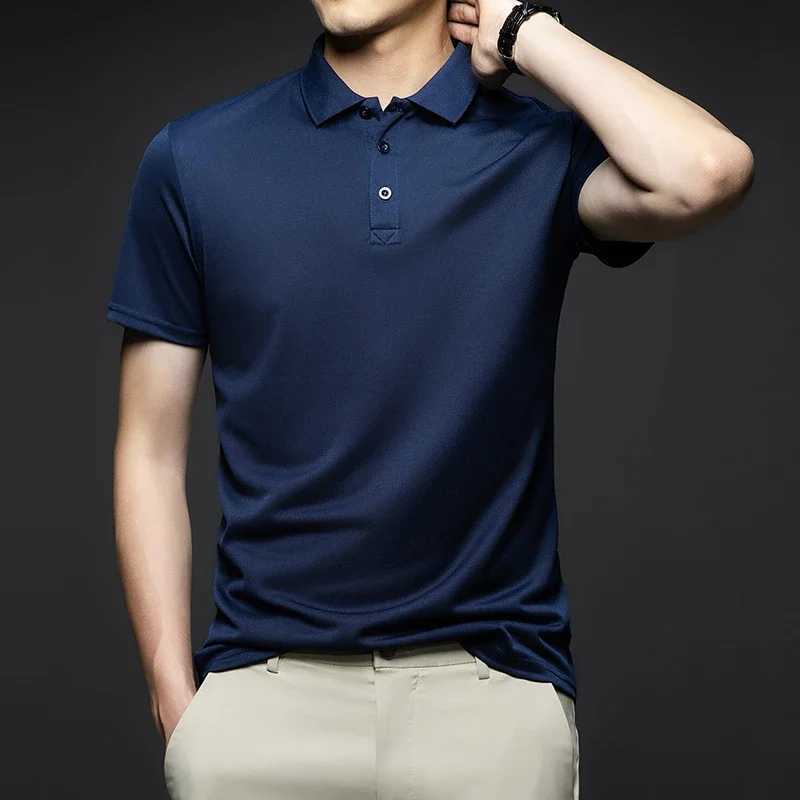 Mens solid short Slyved summer shirt breathable and comfortable top W241104