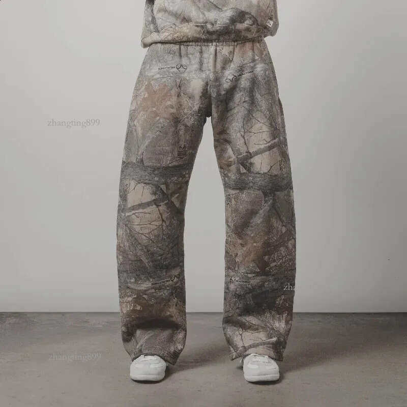 Y2K Retro SweatPants Camouflage Pattern Print Streetwear Men harajuku Street Hip Hop Unisex Oversized Casual Camo Baggy Trousers 240822