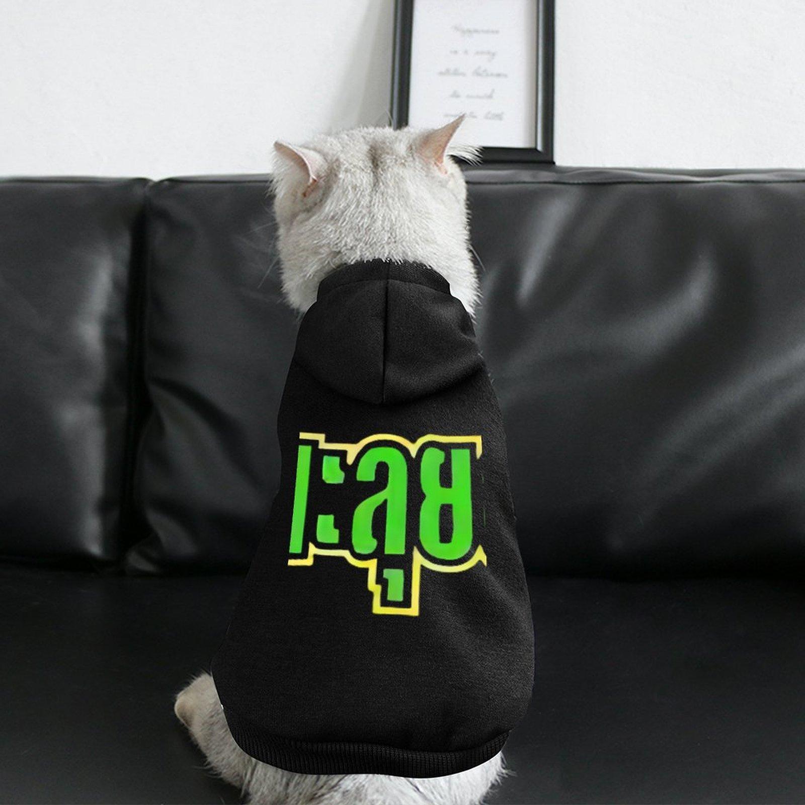 Designer Fashion Dog Hoodie Hooded Breathable Street Hip Hop Cat Hoodie Black Oversized Anti-linting Cool Hoody