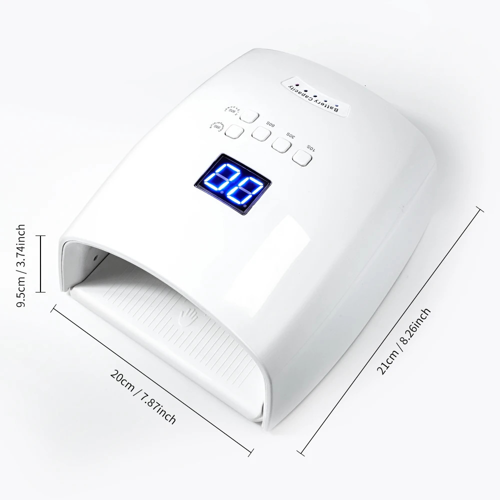 Professional Rechargeable Infrared Sensor Nail Lamp 33LED with 3 Timers Fast Cure All Gel Nail Polish Nail Drying Salon Tools 241104