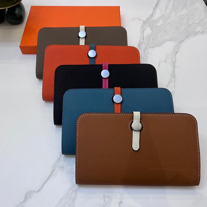 High End Womens Leather Purse Designer Wallets Women Flap Coin Purses Cardholder Wallet Small Size Handbag Classic Clutch bag free shipping