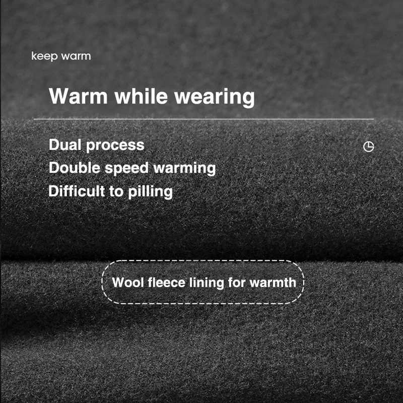 New Turtleneck Thermal Underwear Sets Men Fleece Sweater Blouse Long Sleeve Thermal Underwear Suit Winter Compression t-Shirt LX241104