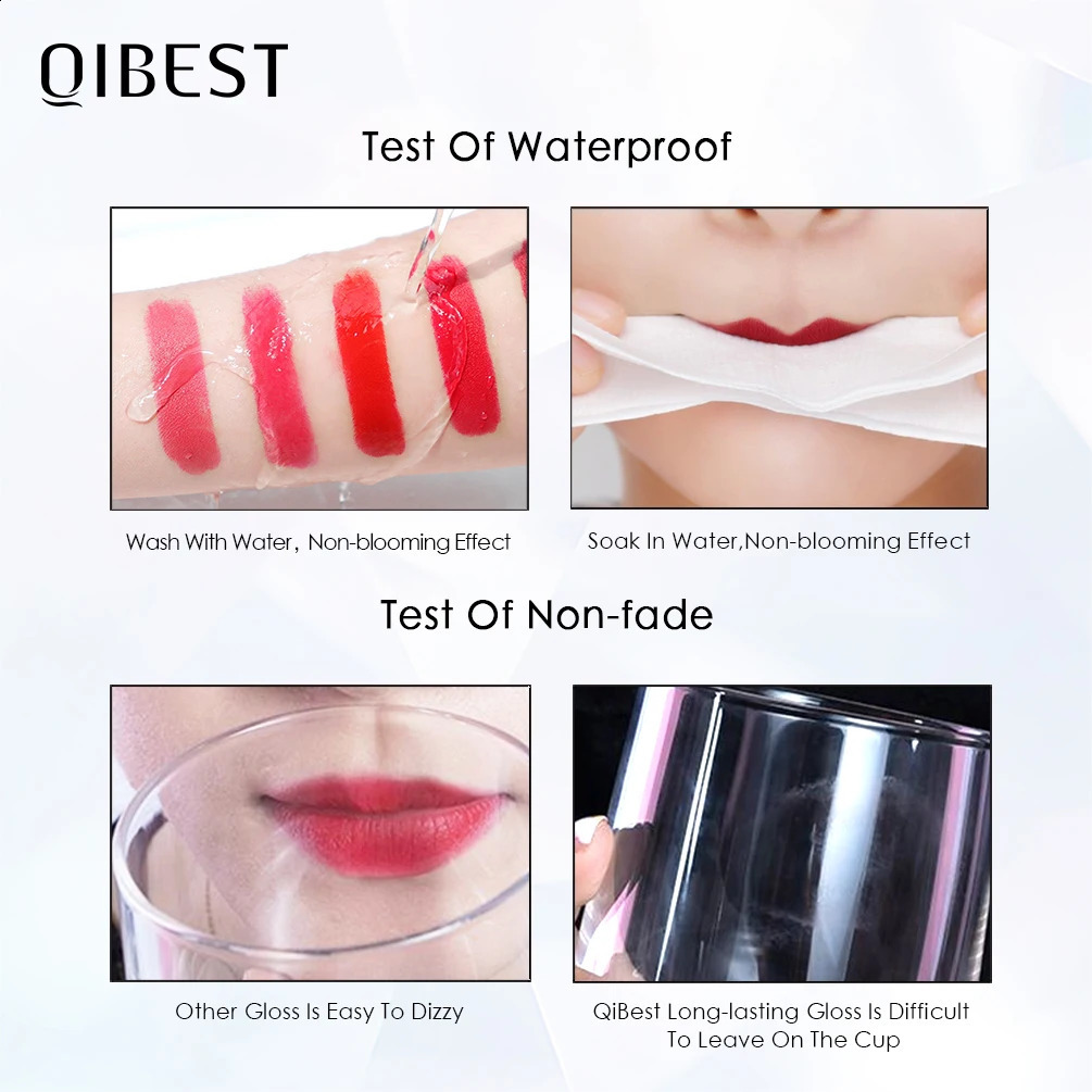 NICEFACE Color Lip Gloss Waterproof Matt Lipgloss Lasting Nude Liquid Lipstick Cosmetic Sexy Women Lip Tint Makeup Lip Stain 241105